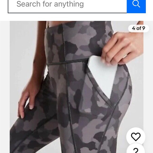 NWT Athleta Petite Lightning Camo 7/8 Tight Sz LP - Picture 8 of 11